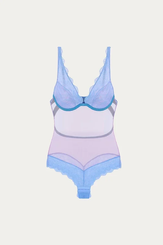 Women's Date Night Outfit Jessica High Apex Body In Cornflower Blue/lilac/ocean Green