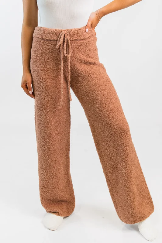 Women's Charming Outfit For Events Dawn Teddy Fuzzy Lounge Pants