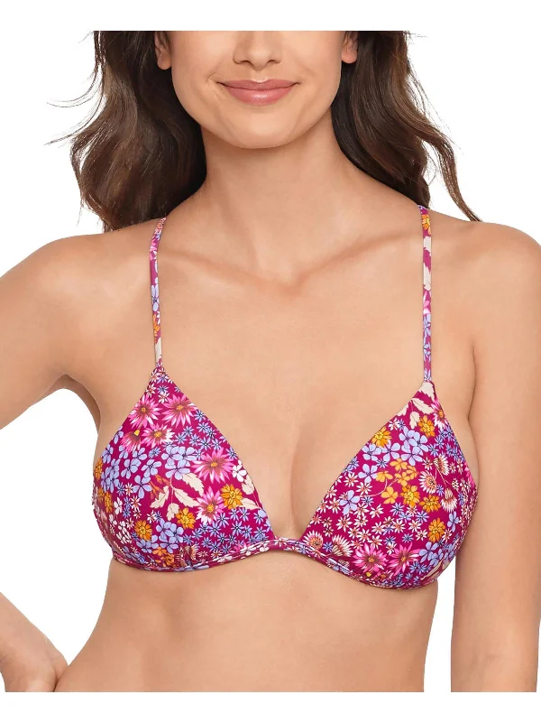 Casual Garments For Women Womens Floral Print Nylon Bikini Swim top