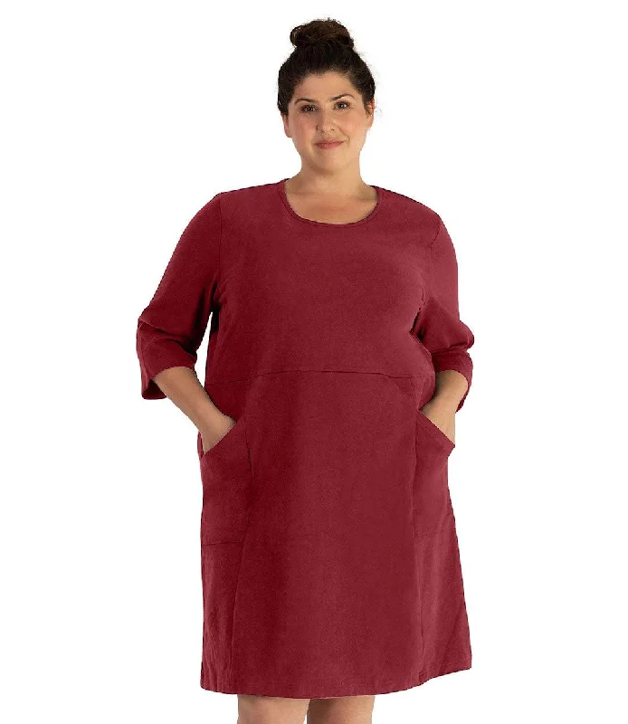 Flash Sale Legacy Cotton Casual 3/4 Sleeve Dress Classic Colors