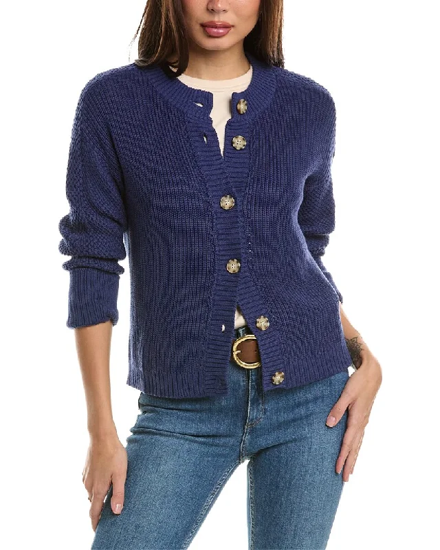 Women's Transitional Garments Hannah Rose Textured Cashmere-Blend Cardigan