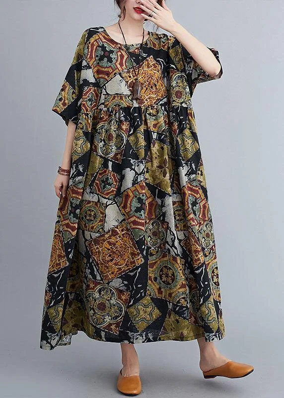 Absurdly Cheap Sale Boutique Print Summer Casual Half Sleeve Dresses