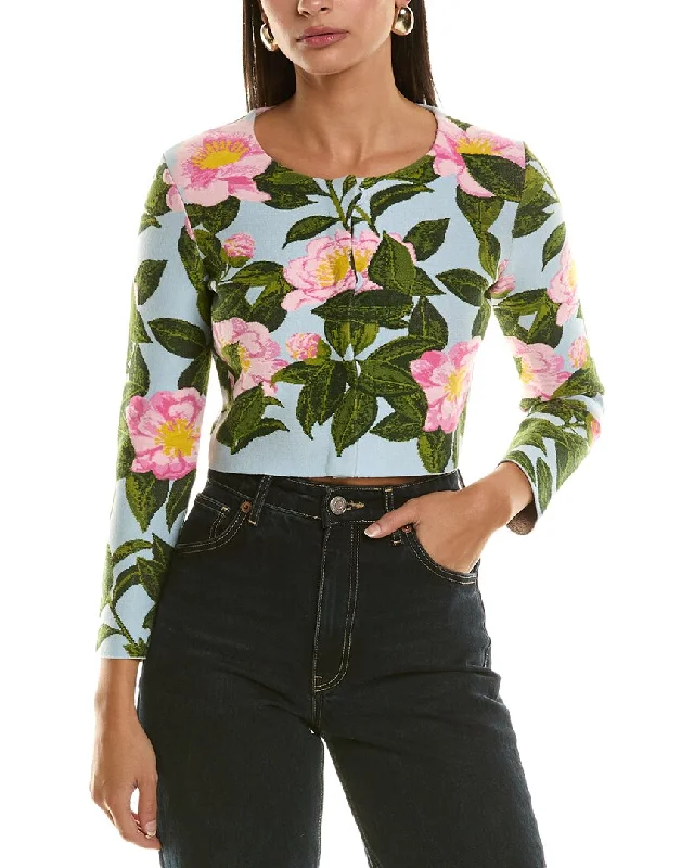 Women's Attire Oscar de la Renta Camellia Cardigan