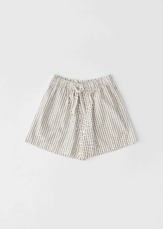 Women's Apparel Cotton Poplin Pyjamas Shorts — Hopper Stripes