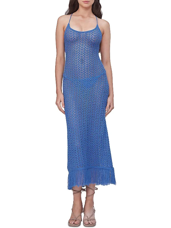 High-Fashion Women's Clothing Womens Midi Knit Cover-Up