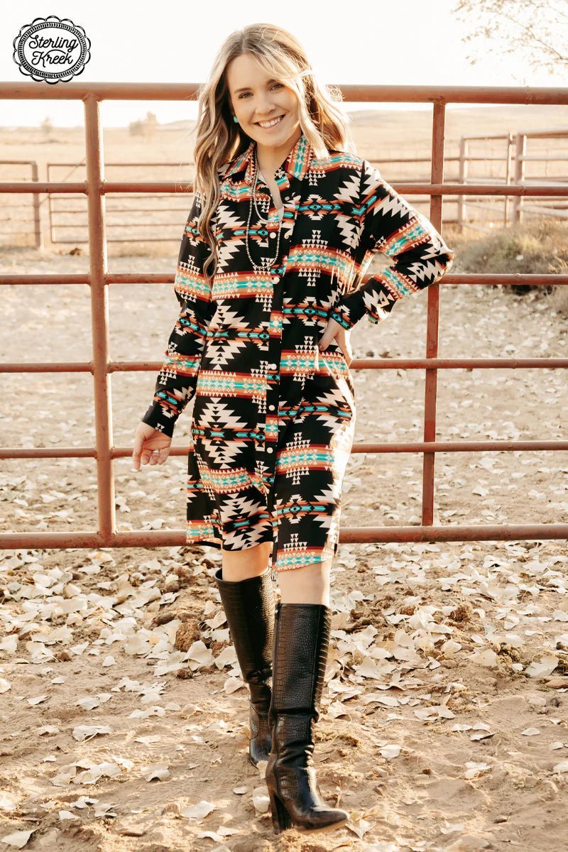 Big Discounts On Premium Fashion Collections Bandera Button Up Dress