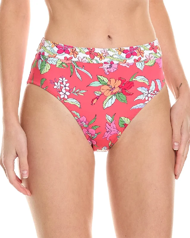 Women's Clothing For Casual Outings Tommy Bahama Summer Floral High-Waist Bikini Bottom