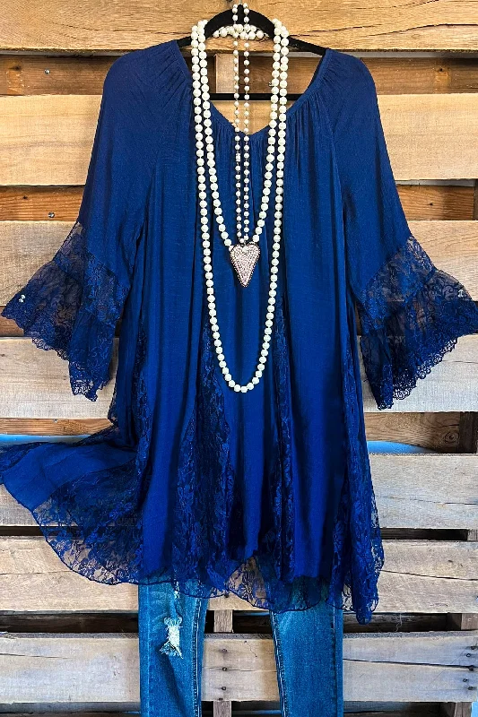 Weekend-Only Price Drops AHB EXCLUSIVE: Spring Sighting Tunic/Dress - Navy Blue