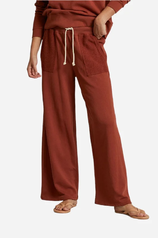 Women's Vintage Clothes Perfect White Tee Rosanna Reverse Pocket Pants in Russet