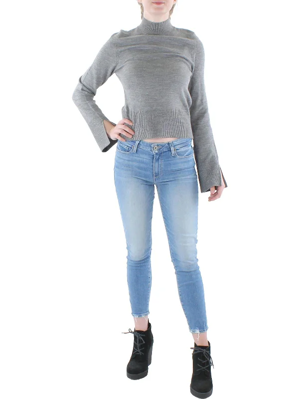 Affordable Luxury Women's Garments Womens Funnel Neck Heathered Pullover Sweater