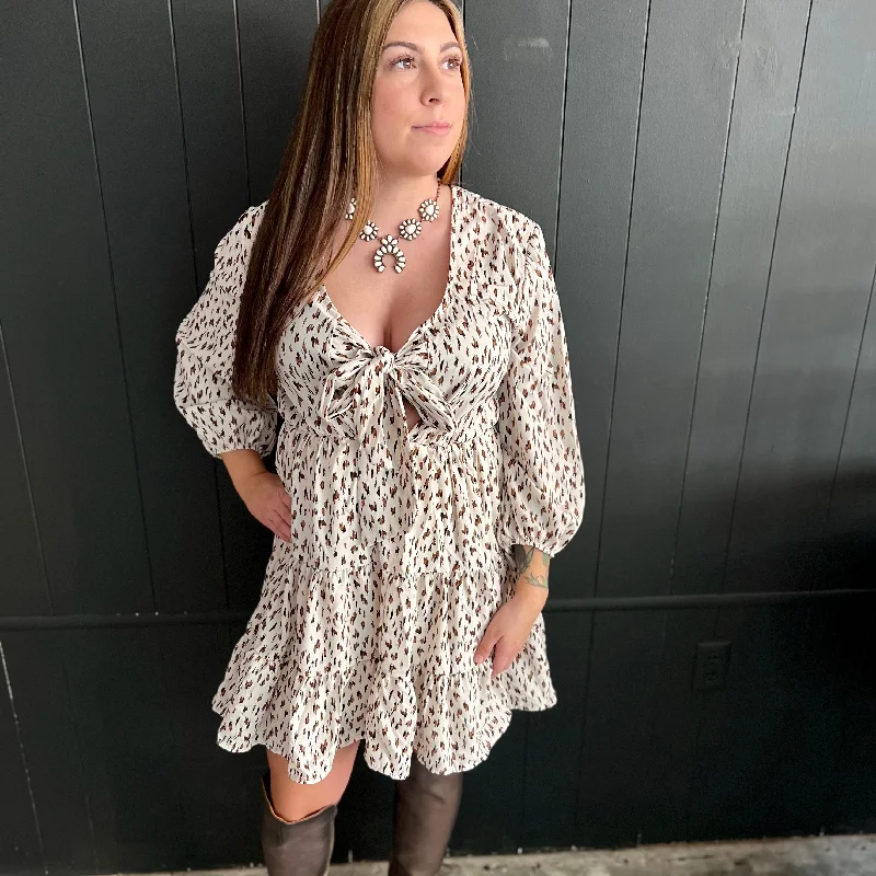Exclusive Clothing Discounts – Upgrade Your Wardrobe For Less Coco Cream Tie Front Dress