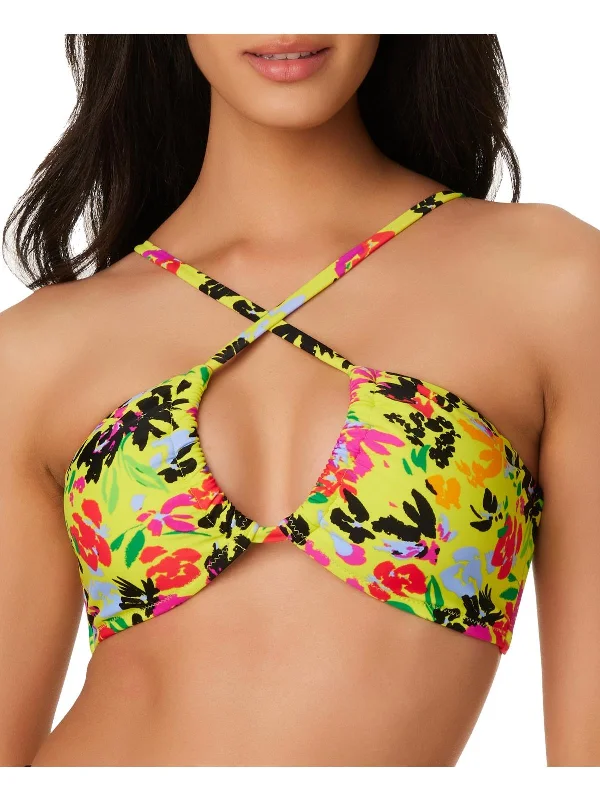 Women's Loungewear Clothes Womens Floral Removable Padding Bikini Swim top
