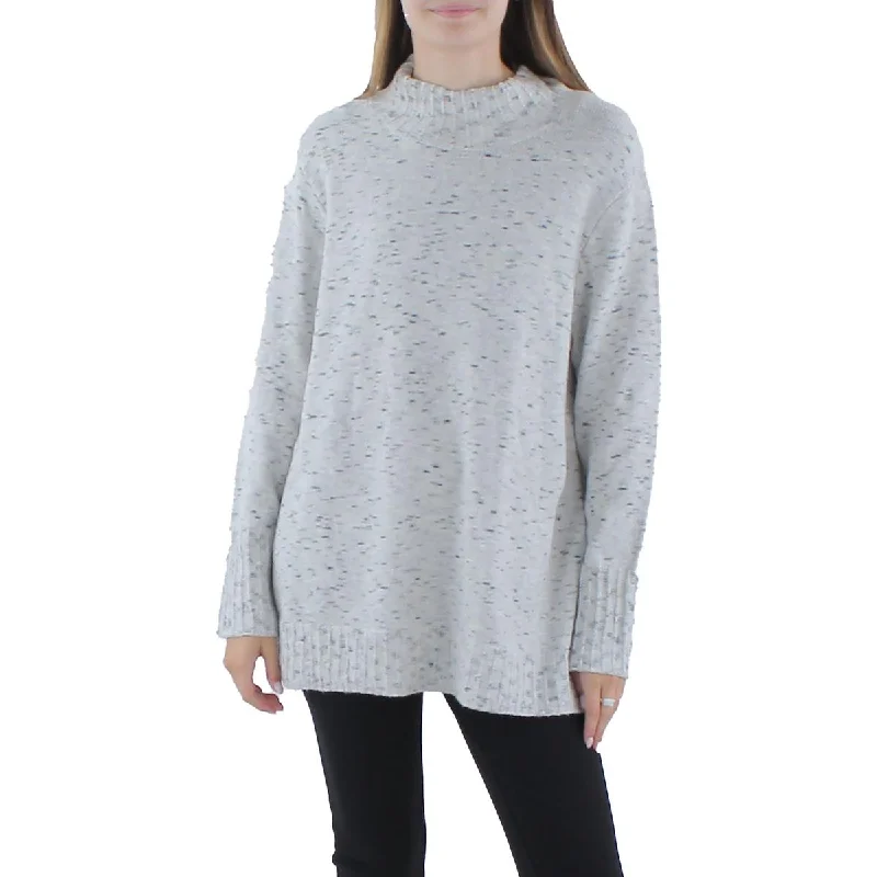 Women's Seasonal Apparel Sun Turn Womens Knit Mock Neck Pullover Sweater