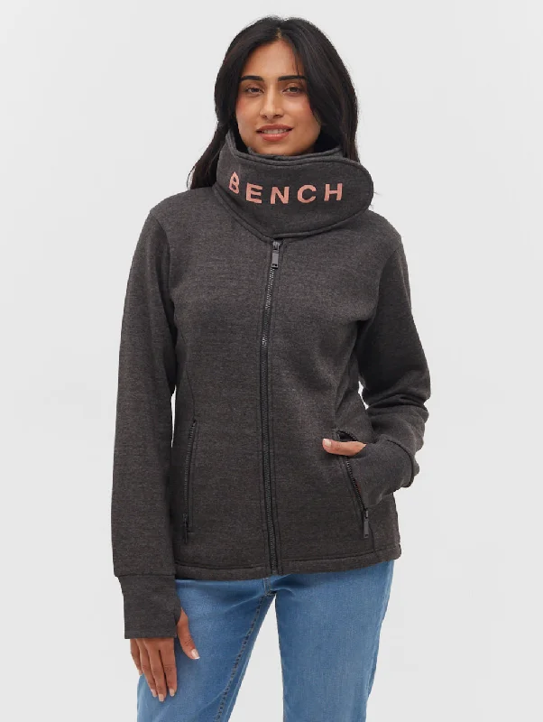 Trendy Athleisure Clothing For Women Raquel Zip-Up Wrap Neck