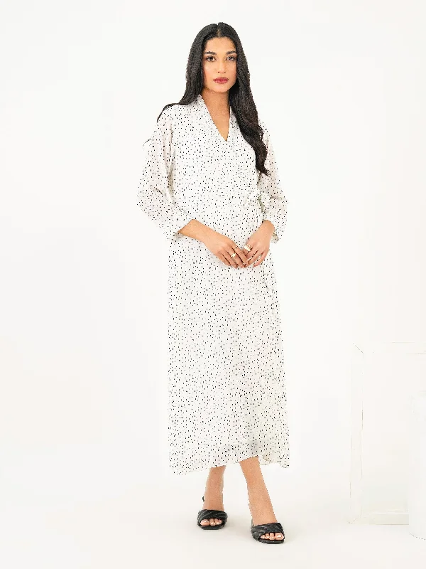 Effortless Chic Apparel Printed Chiffon Dress