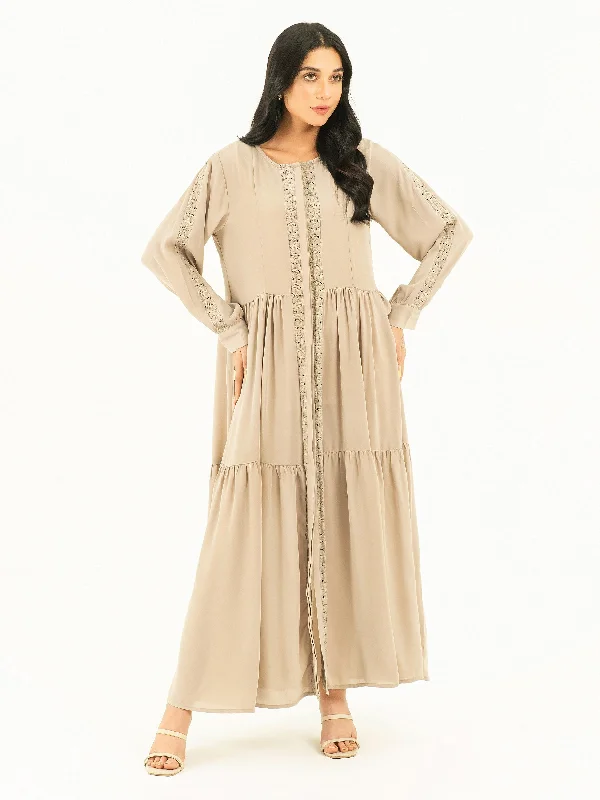 Women's High-Fashion Attire Laced Grip Tiered Dress