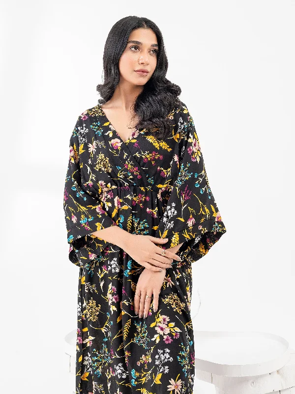Evening Looks Printed Viscose Dress