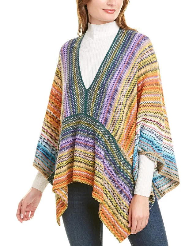 Women's Transitional Attire Missoni Wool-Blend Poncho, White