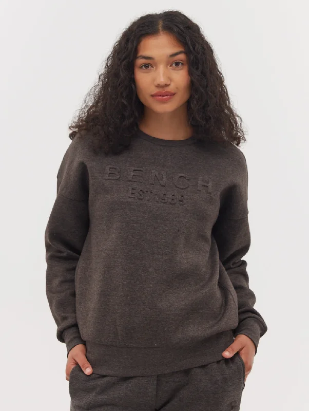 Women's Travel Apparel Avyanna Deboss Logo Crew Neck Sweatshirt