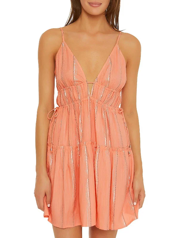 Women's Night-Out Outfit Jubilee Womens Metallic Outside Cover-Up