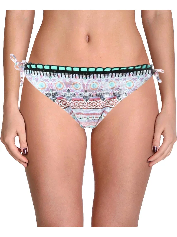 Women's Vintage Garments Womens Tribal Print Side Tie Bikini Swim Bottom