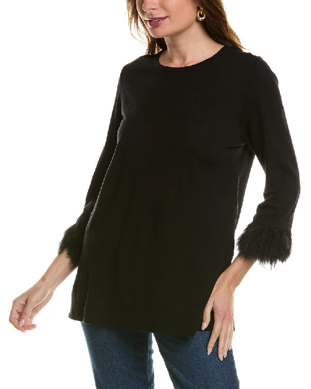 Women's Seasonal Attire Anne Klein Crewneck Pullover