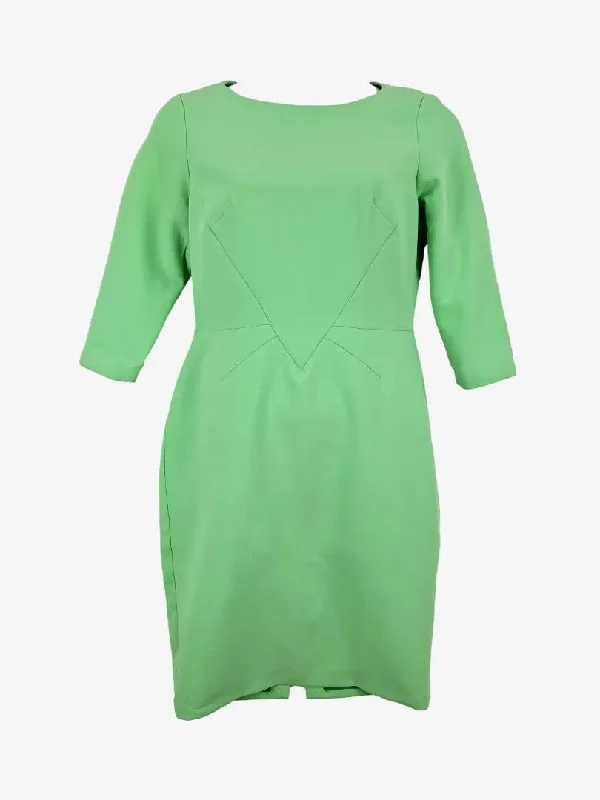 Online Boutique Clothing Karen Millen Formal Mint 3/4 sleeve Dress Size 14