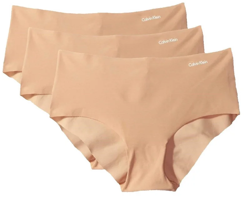 Women's High-End Clothing Women's 3-Pack Invisibles Hipster Panty In Light Caramel