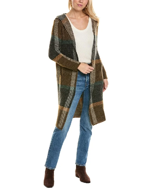 Women's Night-Out Outfit Joseph A. Hooded Duster Coat