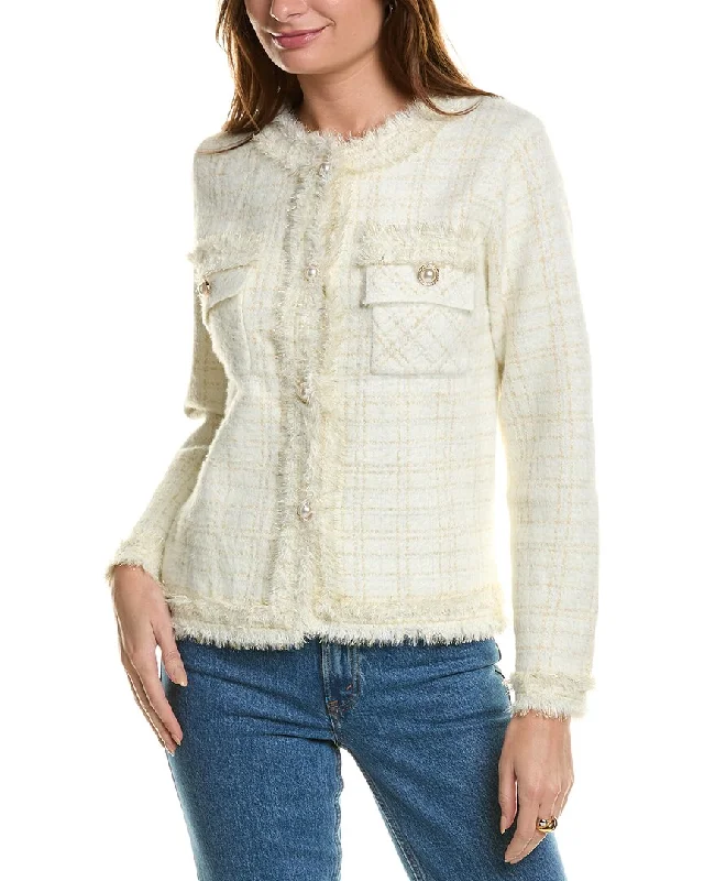 Women's Outfit For The Office ANNA KAY Droite Cashmere-Blend Cardigan
