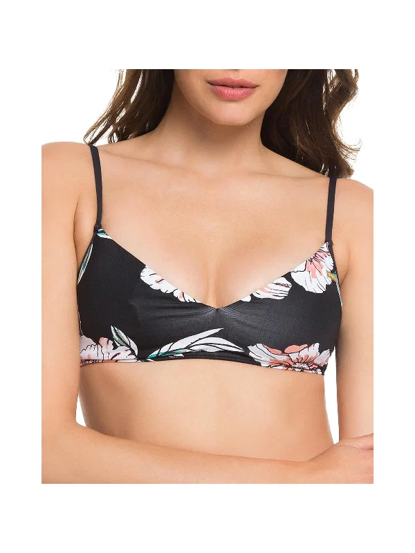 Women's Vacation Garments Juniors Surfin Love Womens Floral Beachwear Bikini Swim Top Women's Vacation Garments Juniors Surfin Love Womens Floral Beachwear Bikini Swim Top