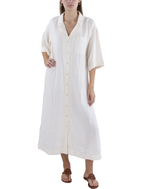 Women's Travel Outfit Set Womens Maxi Shirtdress Cover-Up