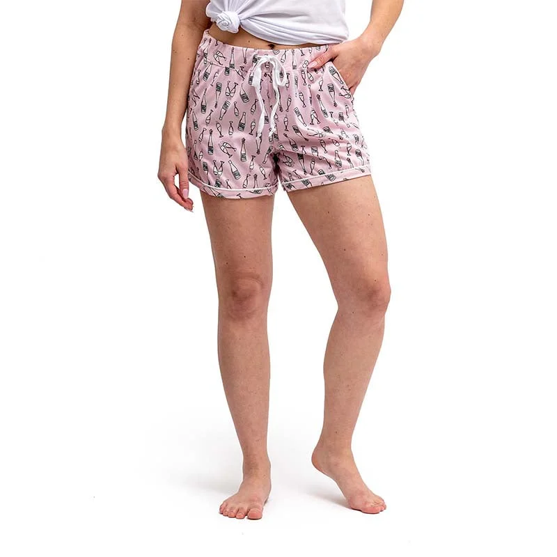 Women's Clothing Apparel Sets Happy Hour Drawstring Pajama Shorts