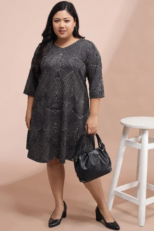 Women's Trendy Activewear Apparel Geometric Pattern Dress