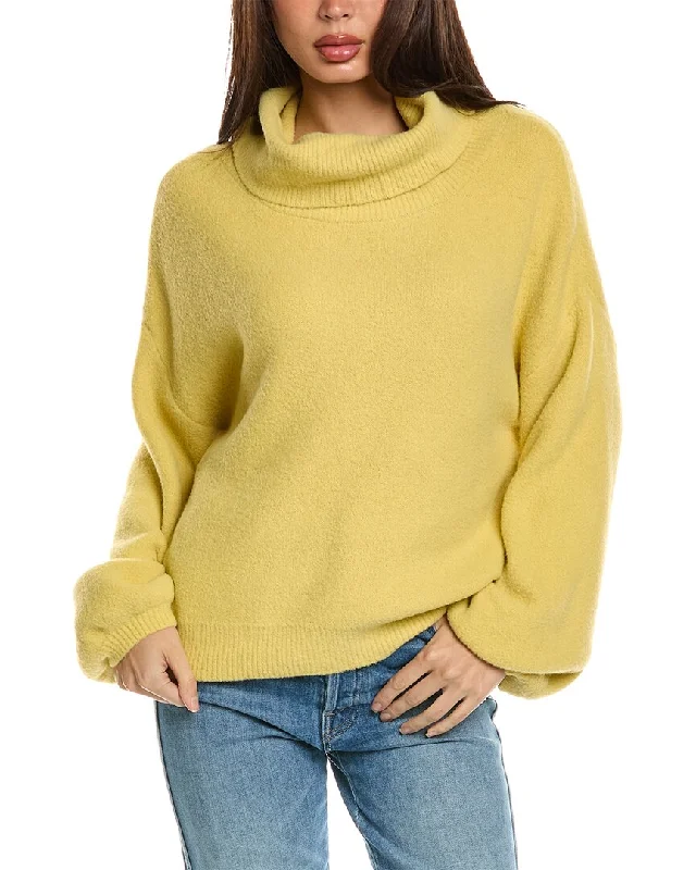 Women's Trendy Casual Outfit Rain + Rose Cowl Sweater