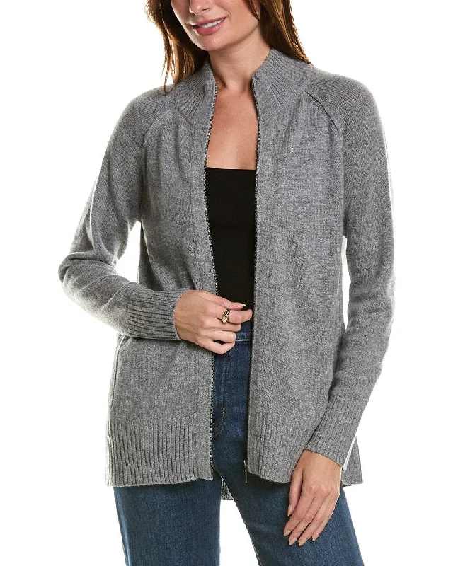 Chic Women's Garments Forte Cashmere Sporty Wool & Cashmere-Blend Cardigan