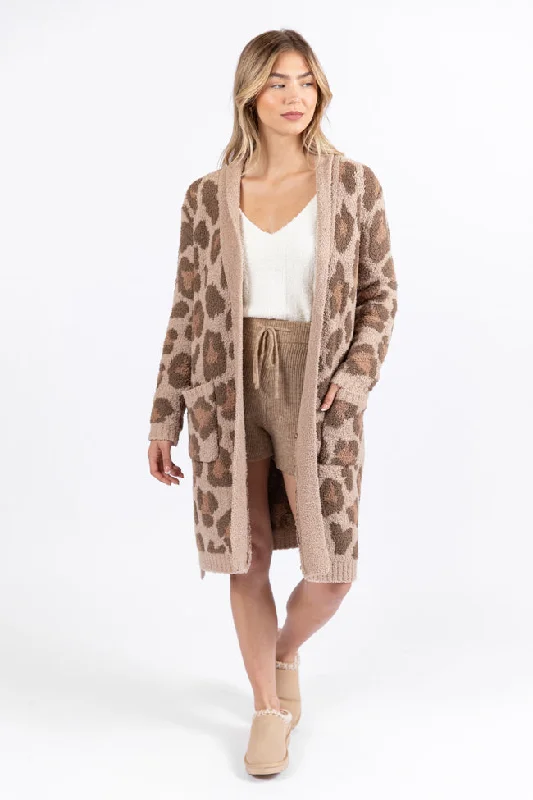 Women's Versatile Apparel It Was All A Dream Dark Leopard Robe FINAL SALE