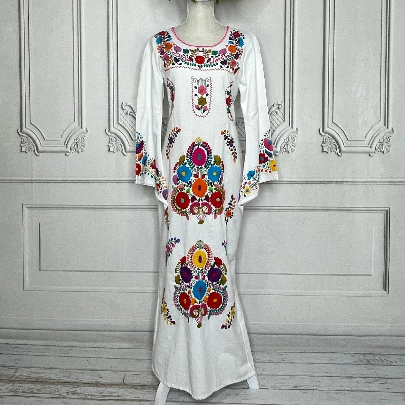 Romantic Fashion Discounts Puebla Long Mexican Dress Mermaid Cut