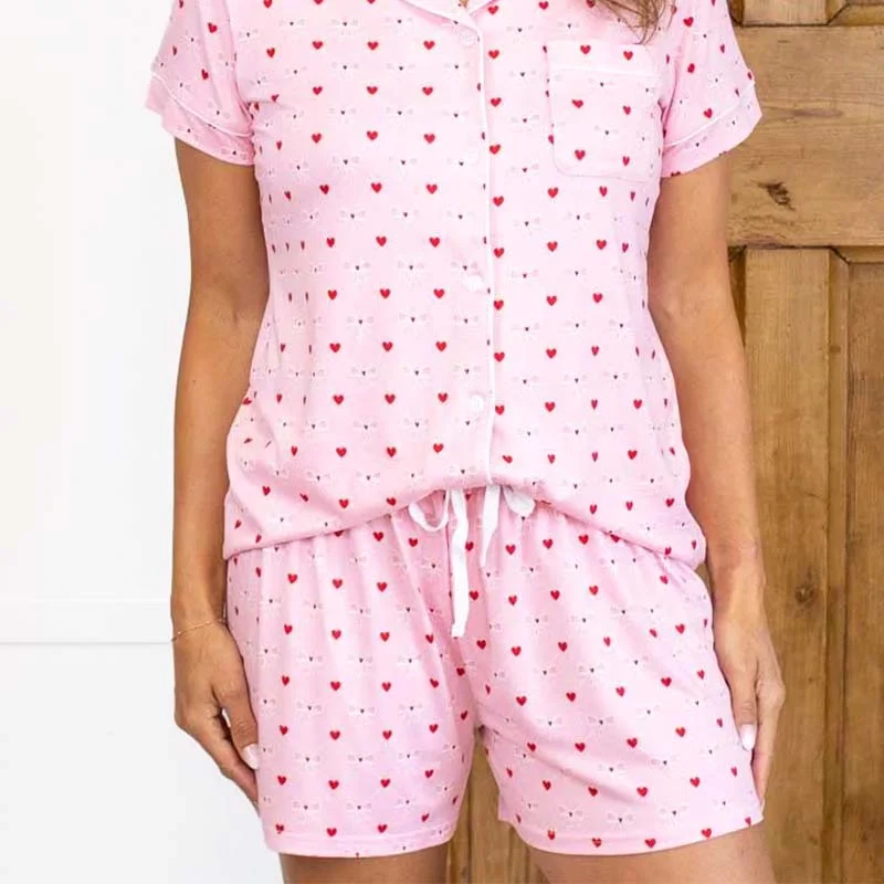 Women's Vacation Attire Women's Tickled Pink Pajama Shorts