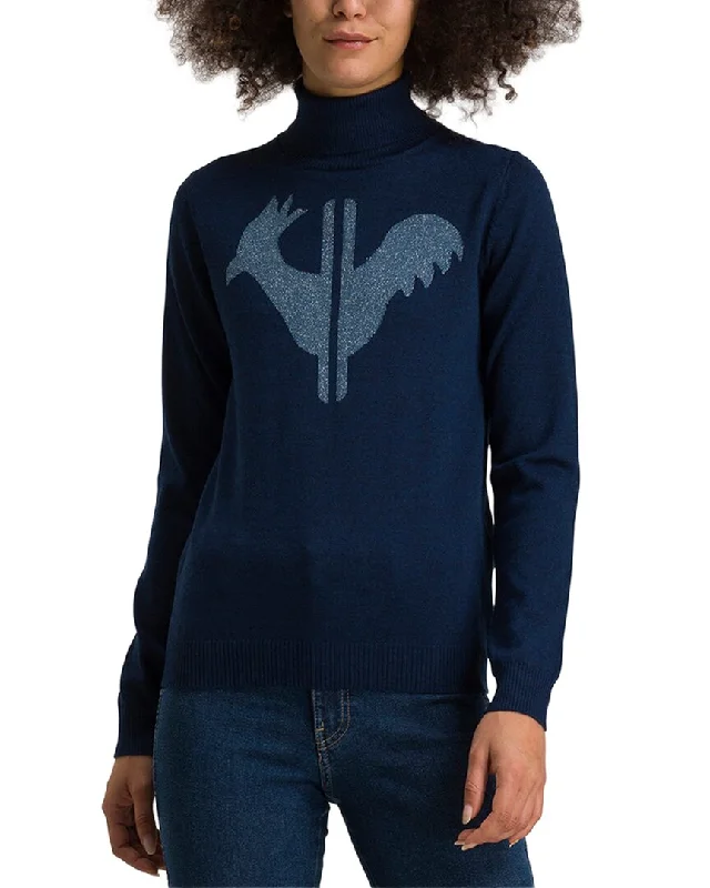 Women's Chic Outfit Rossignol Classic Roll Neck Wool Sweater