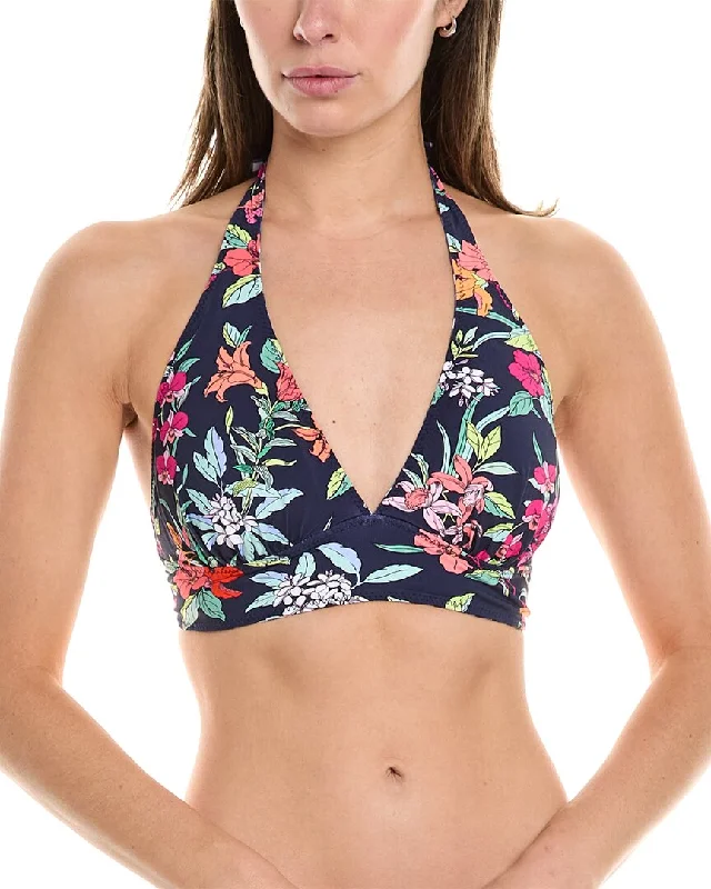 Women's Holiday Outfit Tommy Bahama Summer Floral Reversible Halter Bikini Top