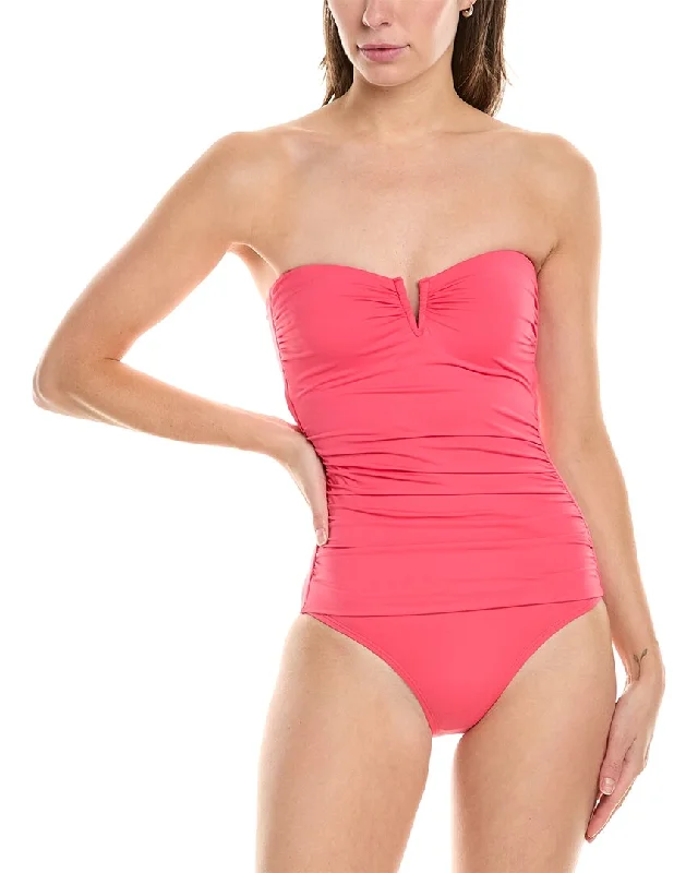 Women's High-End Clothing Tommy Bahama Pearl V Front Bandeau One-Piece