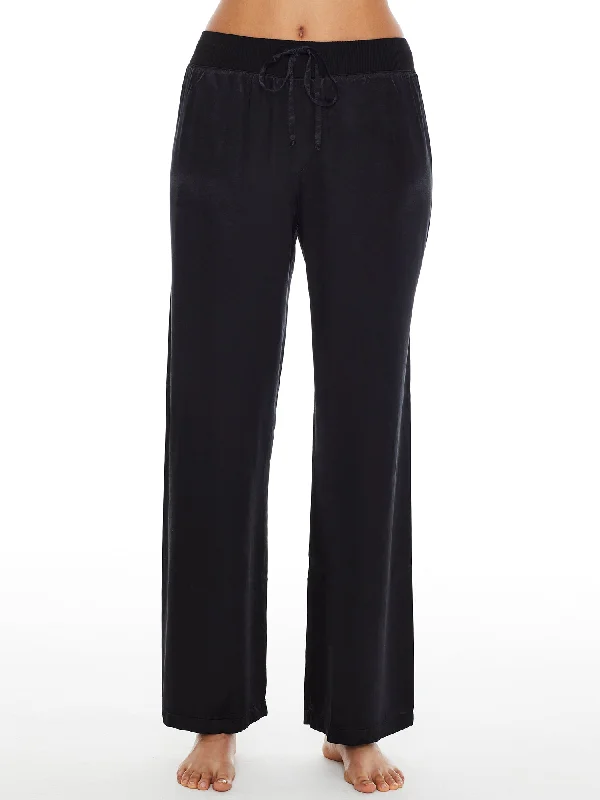 Women's Plus-Size Casual Outfit PJ Harlow Women's Jolie Satin Lounge Pants