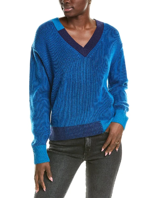 Women's Clothing Outfit Set Brodie Cashmere Wool & Cashmere-Blend Plaited Color Pop Jumper