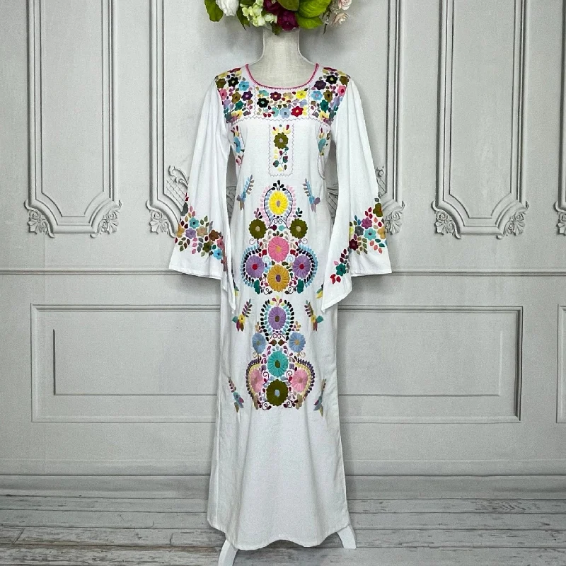 WHITE - PASTEL EMBROIDERY