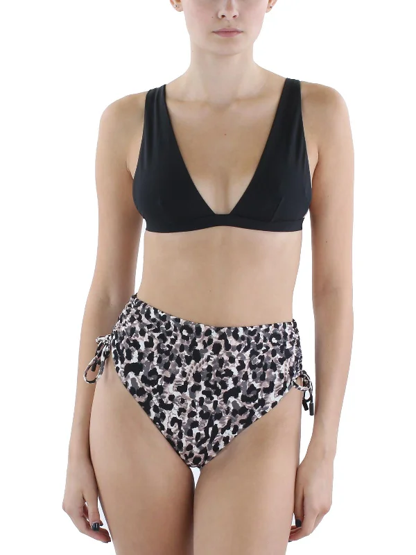 Women's Plus-Size Apparel Womens Plunge Beachwear Bikini Swim Top
