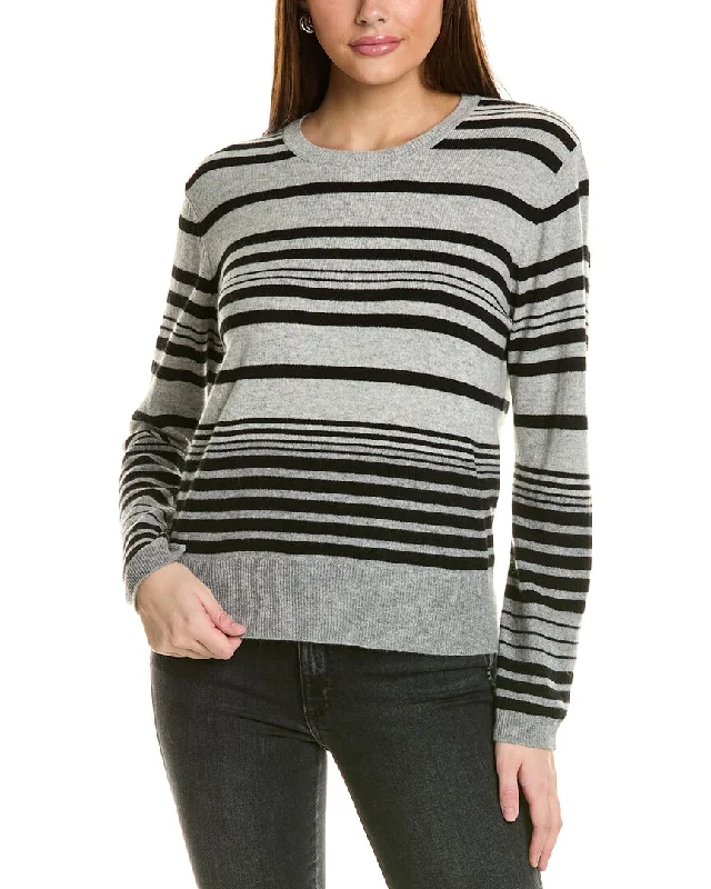 Women's Vacation Outfit Set Collaboration Dahlia Stripe Cashmere Sweater