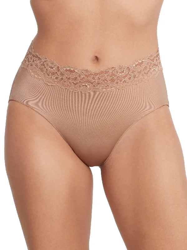 Women's Trendy Casual Clothes Camio Mio Women's Shine Brief With Lace