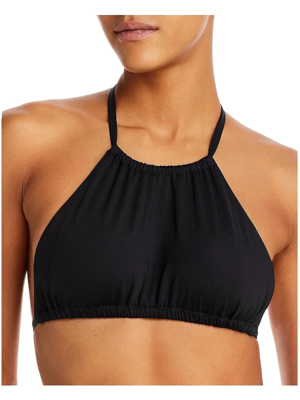 Women's Vintage-Inspired Clothing Womens High Neck Halter Bikini Swim Top