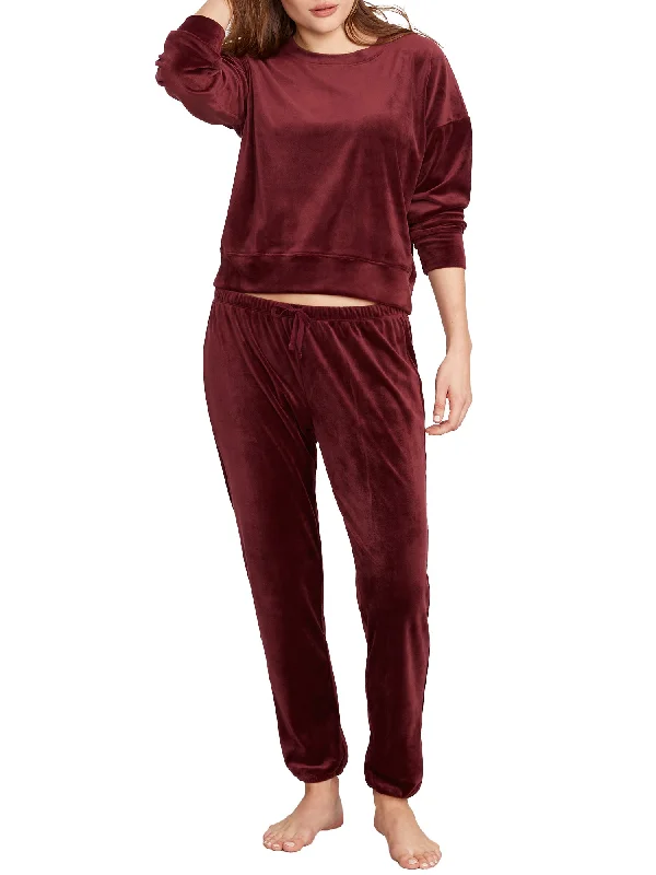 Sustainable Fashion Clothing For Women Bare Women's The Cozy Velour Lounge Set